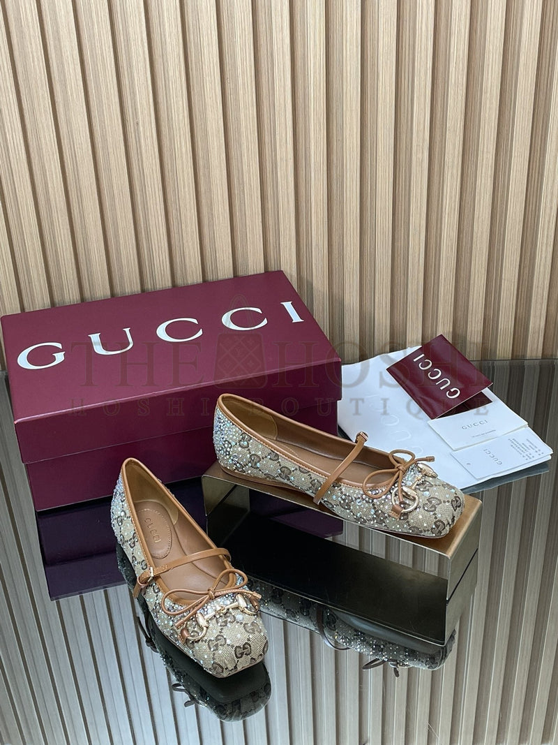 STUNNING CRYSTAL BALLET FLATS