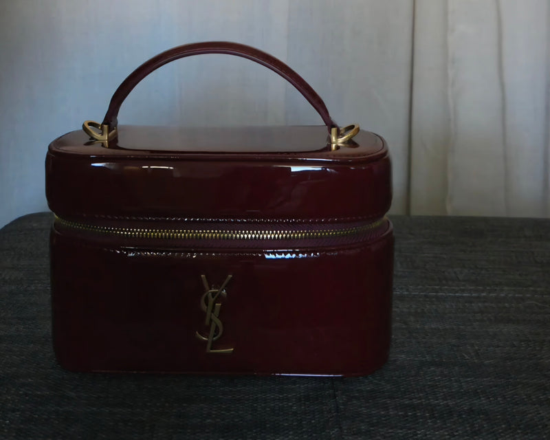 BRICK RED PATENT LEATHER IS ALWAYS A YES